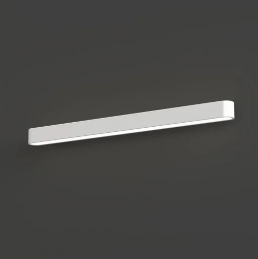 Wandlamp Soft, breedte 90 cm, wit, aluminium, G13