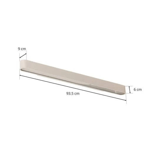 Wandlamp Soft, breedte 90 cm, wit, aluminium, G13