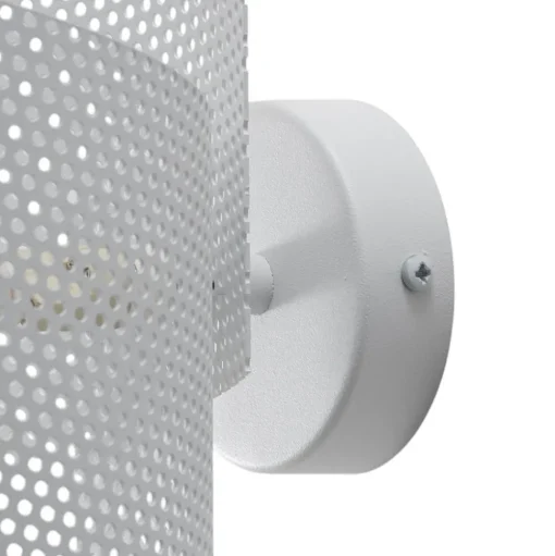 Wandlamp Spiral, wit, metaal, G9, 29 cm hoog