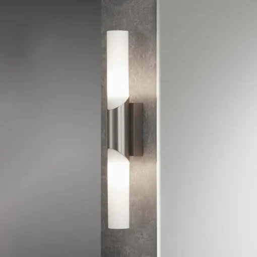 Wandlamp Splash, 2-lamps, mat nikkel