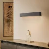 Wandlamp Straight S, 62 cm, zwart