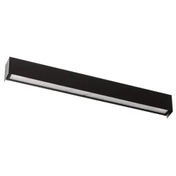 Wandlamp Straight S, 62 cm, zwart