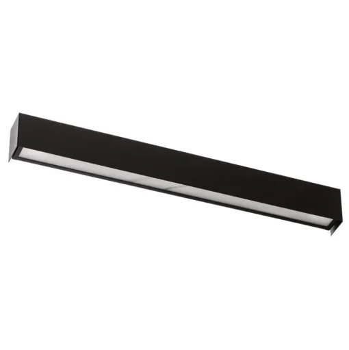 Wandlamp Straight S, 62 cm, zwart