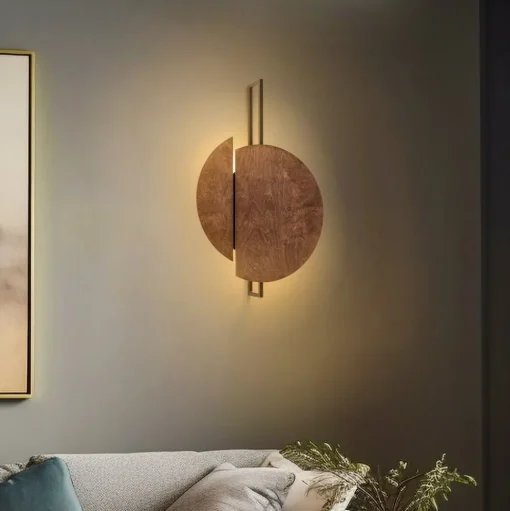 Wandlamp Sunset C van hout