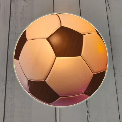 Wandlamp Voetbal met schakelaar en stekker