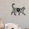 Wandlamp W-041, lasergesneden, ontwerp zwarte kat