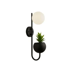 Wandlamp X Lunar, bloempot