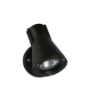 Wandspot 639, zwart, draaibaar en zwenkbaar