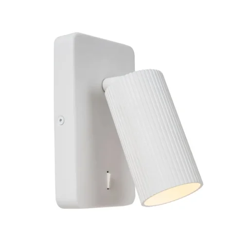 Wandspot Clubs, 1-lamp, wit