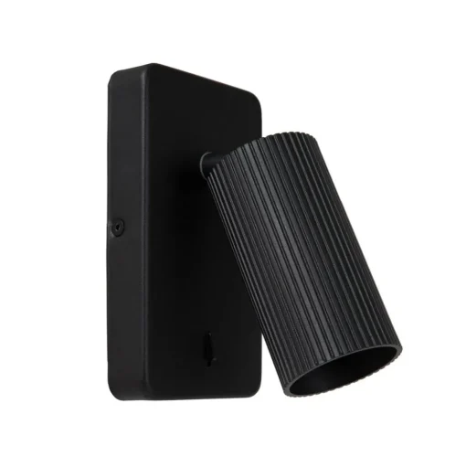 Wandspot Clubs, 1-lamp, zwart