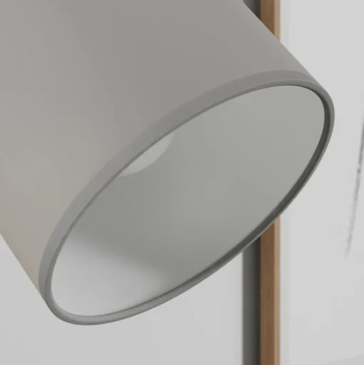 Wandspot Corralee, grijs, 1-lamp