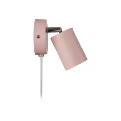 Wandspot Explore met kabel en stekker, GU10, rosé