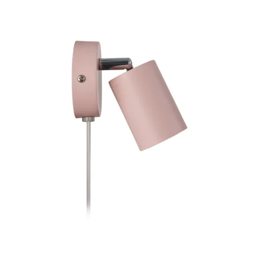 Wandspot Explore met kabel en stekker, GU10, rosé