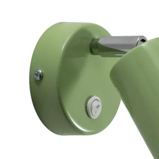 Wandspot Fun, lichtgroen, 14 cm hoog, verstelbaar, GU10