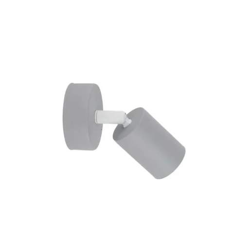 Wandspot Livia, grijs, 13 cm, metaal, verstelbaar, GU10