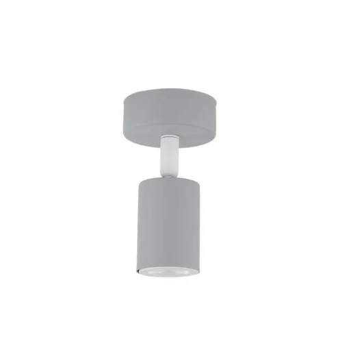 Wandspot Livia, grijs, 13 cm, metaal, verstelbaar, GU10