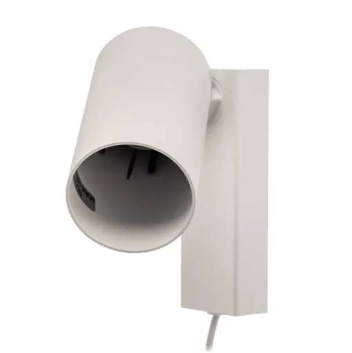 Wandspot Mono I met stekker wit