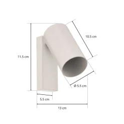 Wandspot Mono I wit