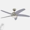 Westinghouse Bendan ventilator met licht, zilver
