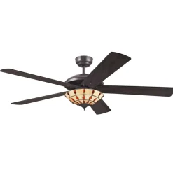 Westinghouse Comet T - Ventilator met Tiffany glas