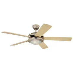 Westinghouse Comet-ventilator Titaan, wit u. Ahorn