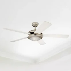Westinghouse Comet-ventilator Titaan, wit u. Ahorn