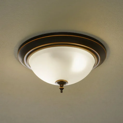 Westinghouse Harwell plafondlamp, brons