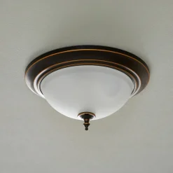 Westinghouse Harwell plafondlamp, brons