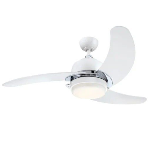 Westinghouse Simone ventilator, LED lamp, wit