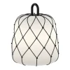 WEVER & DUCRÉ kap Costa 2.0, zwart, touw, Ø 28 cm