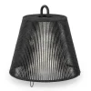 WEVER & DUCRÉ kap Costa 1.0, zwart, touw, Ø 39 cm