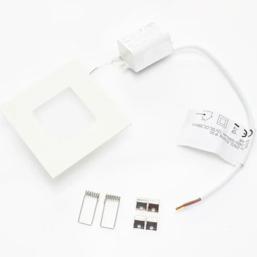 Witte LED inbouwlamp Klaus voor inbouwdozen