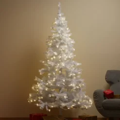 Witte LED kerstboom Ottawa voor buiten 2,1m 260LED