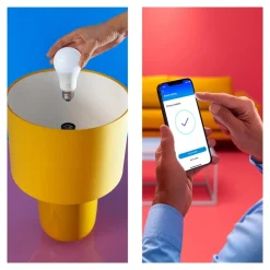 WiZ A60 LED mat WiFi E27 8,5W RGBW afstandsbediening set van 2