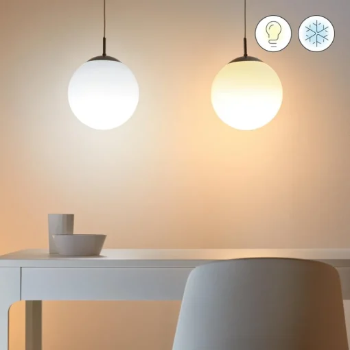 WiZ A60 LED mat WiFi E27 8,5W RGBW afstandsbediening set van 2