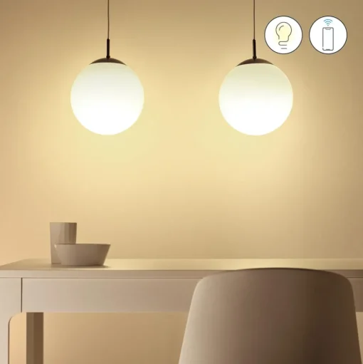 WiZ A60 LED mat WiFi E27 8,5W RGBW afstandsbediening set van 2