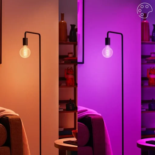 WiZ G95 LED filament lamp Globe WiFi E27 6,3W RGBW