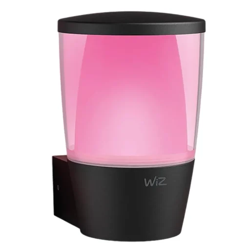 WiZ LED buitenwandlamp Elpas RGBW, zwart