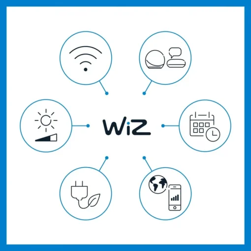 WiZ Squire LED tafellamp, RGBW, draagbaar