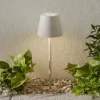 Zafferano Poldina LED grondspies lamp, Akku, grijs