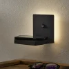 Zanzibar LED wandlamp met oplaadstation, zwart