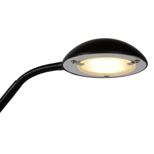 Zenith LED uplighter met LED leeslamp, zwart