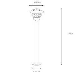 Zico tuinpadverlichting, mat chroom