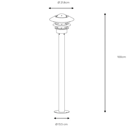 Zico tuinpadverlichting van aluminium, zwart