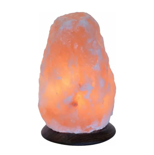 Zoutlamp Rock met lamphouder, 1,5-2 kg, barnsteen