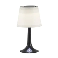 Zwarte LED-solartafellamp Assisi Sitra