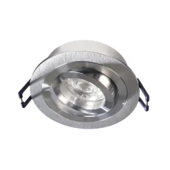 Zwenkbare aluminium inbouwspot alu mat