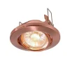 Zwenkbare 12V-inbouwring 68 mm geborsteld koper