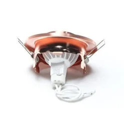 Zwenkbare 12V-inbouwring 68 mm geborsteld koper